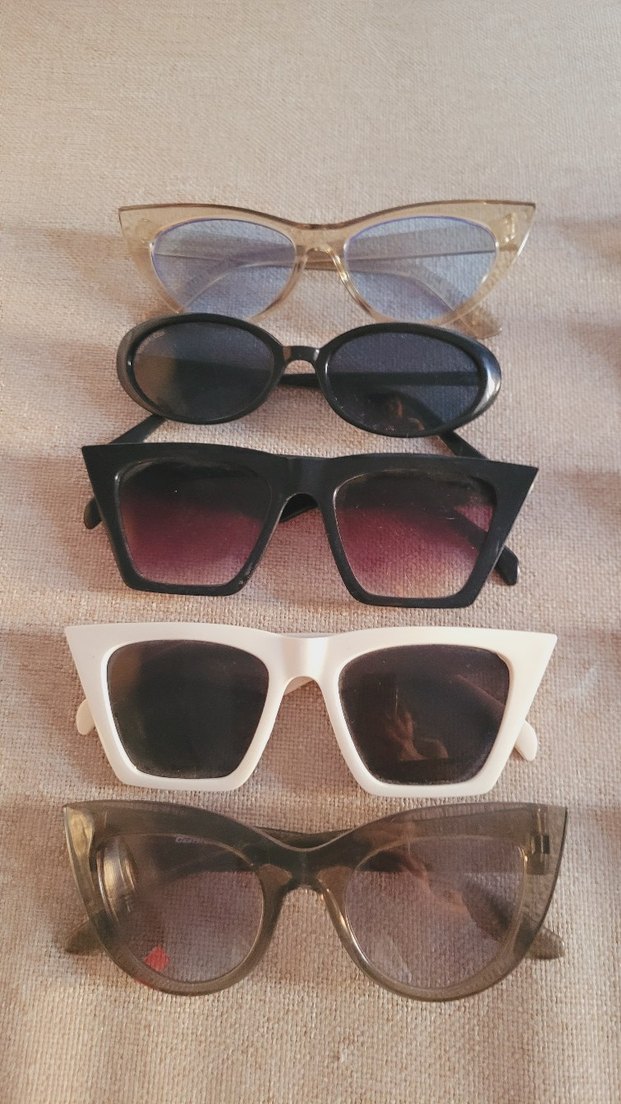 Kadın Retro Tarzı Kahverengi Gözlükler - Görsel 2