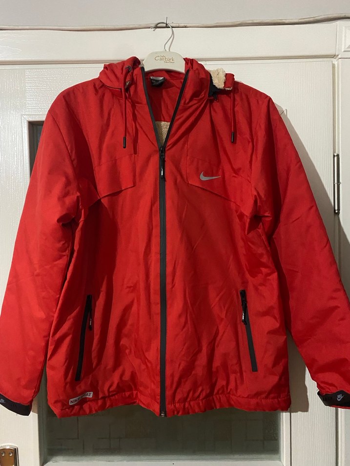 Kırmızı Fermuarlı Erkek mont - Görsel 2