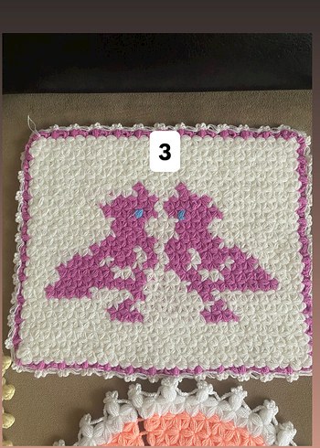 Bej Örgü Banyo lifi - Görsel 3