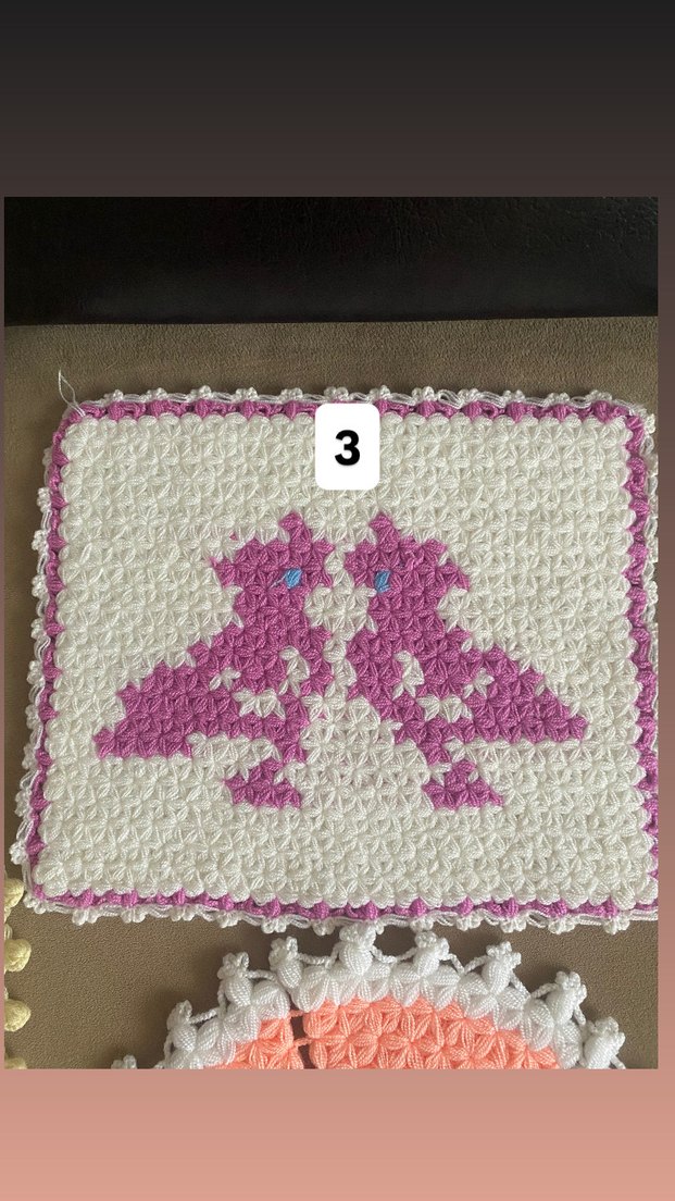 Bej Örgü Banyo lifi - Görsel 3