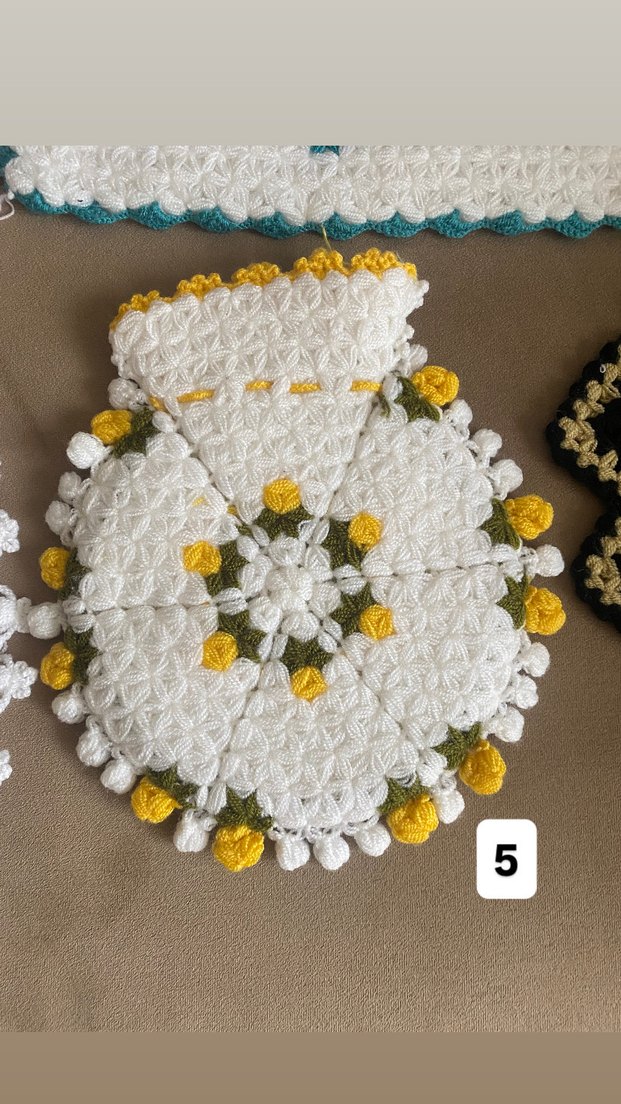 Bej Örgü Banyo lifi - Görsel 5