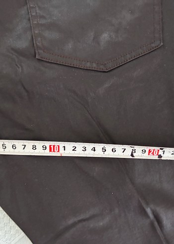 Zara Siyah-kahve deri Pantolon - Görsel 8