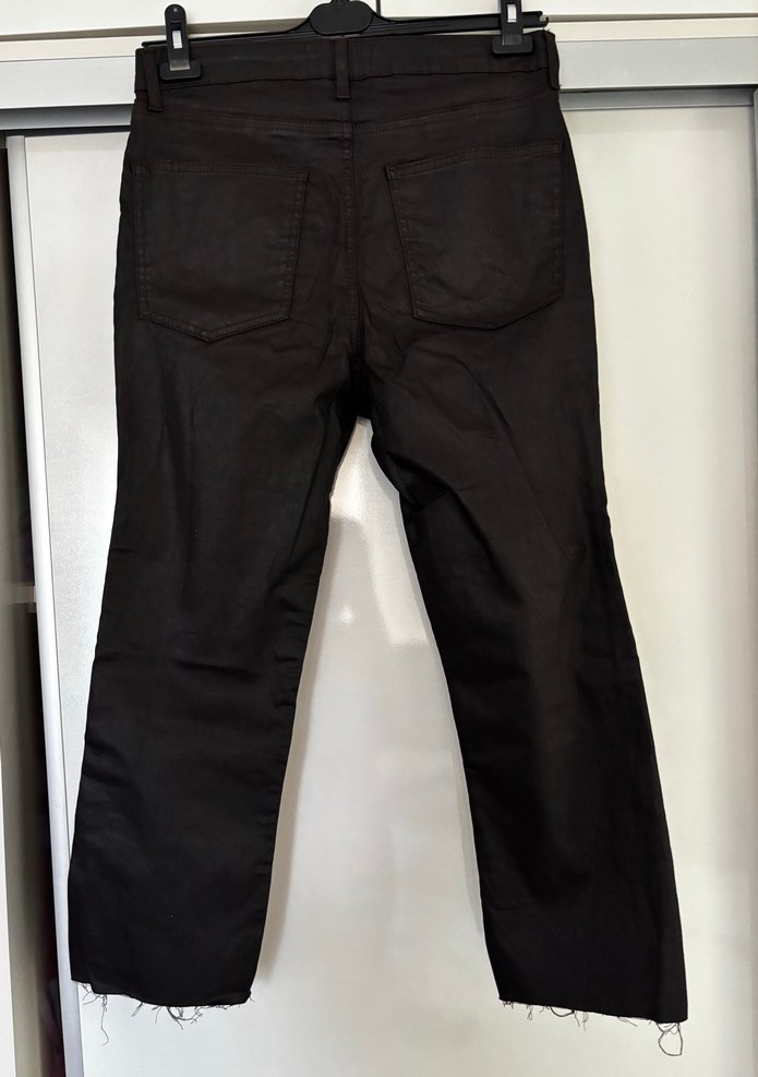 Zara Siyah-kahve deri Pantolon - Görsel 5
