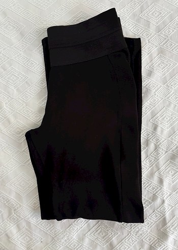 Zara basic marka Siyah Kadın Tayt - Görsel 3