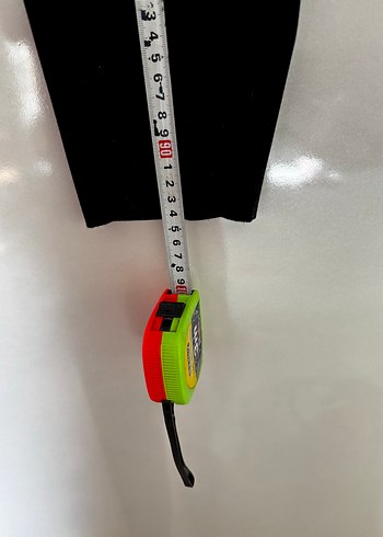 Atalar Kemerli Siyah Kumaş Kadın Pantolon - Görsel 3