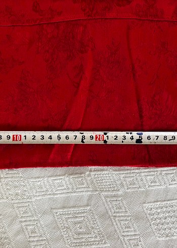 Mudo Kırmızı Batik Desenli Midi Kadın Pantolon - Görsel 7