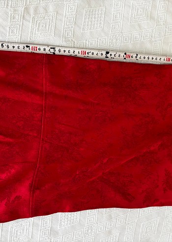 Mudo Kırmızı Batik Desenli Midi Kadın Pantolon - Görsel 5