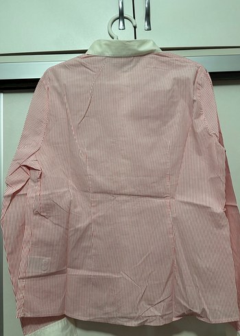 Lacoste pembe çizgili yeni gömlek - Görsel 3