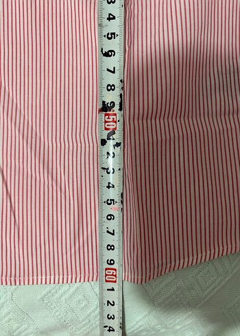 Lacoste pembe çizgili yeni gömlek - Görsel 8