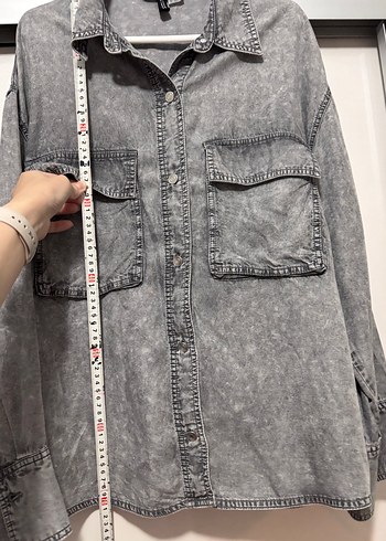 Gri Bağlama
H m kot gri gömlek lycell kumaş - Görsel 3