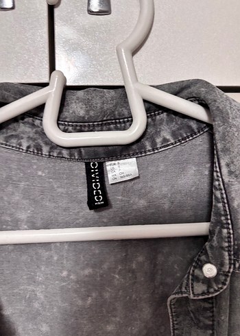 Gri Bağlama
H m kot gri gömlek lycell kumaş - Görsel 6