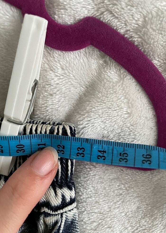 Bershka gri kot etek - Görsel 5