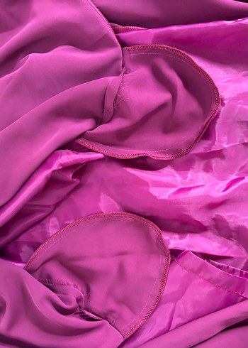 Mor Uzun Drapeli Kadın Etek - Görsel 8