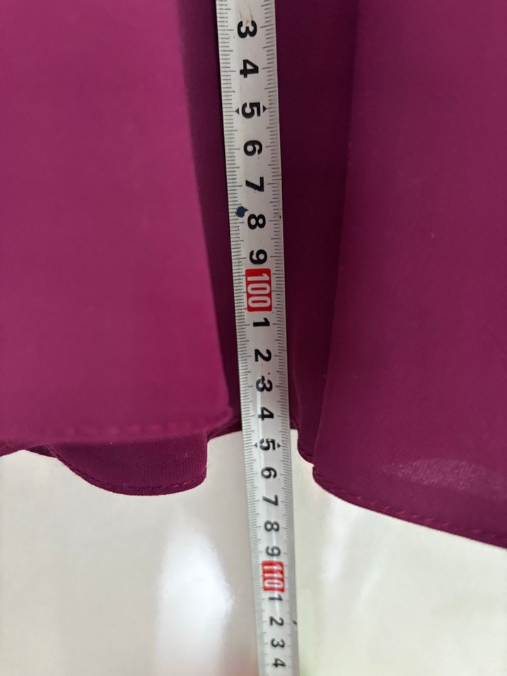 Mor Uzun Drapeli Kadın Etek - Görsel 3