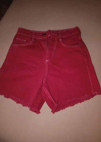 pembe Kadın Denim Mini Şort