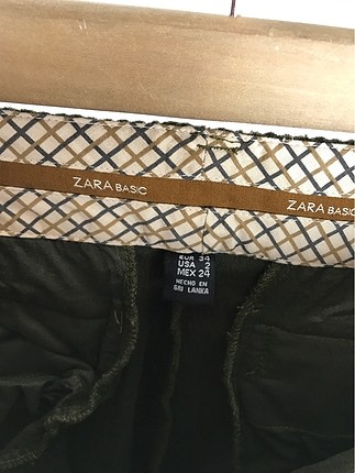 34 Beden yeşil Renk Fitilli Pantolon