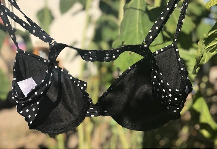 s Beden siyah Renk Bikini üstü