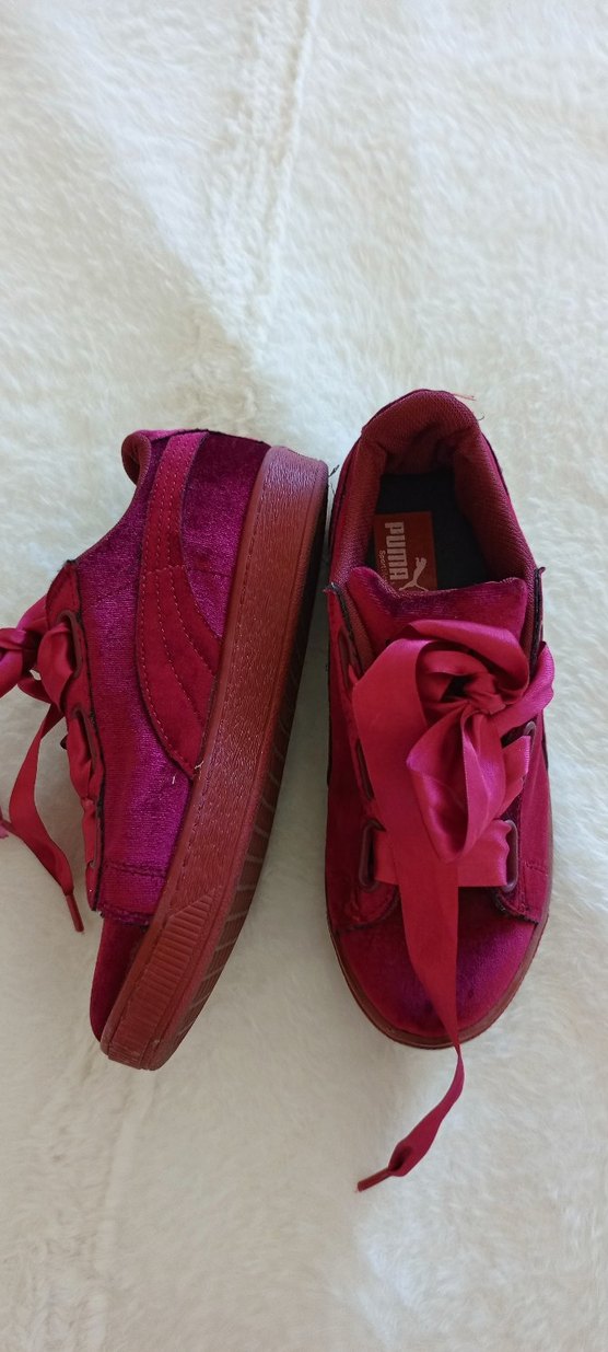 Pembe Süet Kadın Sneakers Velcro Bağcıklı - Görsel 2