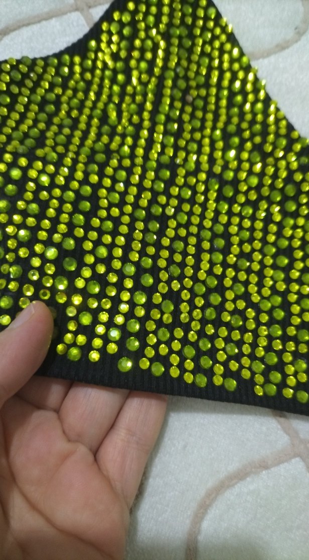 yeşil Payetli Mini Büstiyer - Görsel 4