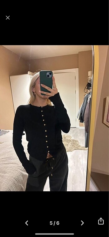 Zara triko hırka - Görsel 5