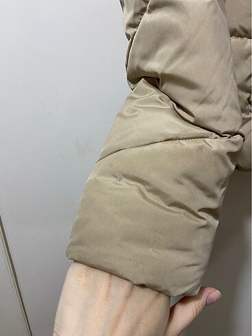 Krem renkli mont - Görsel 7