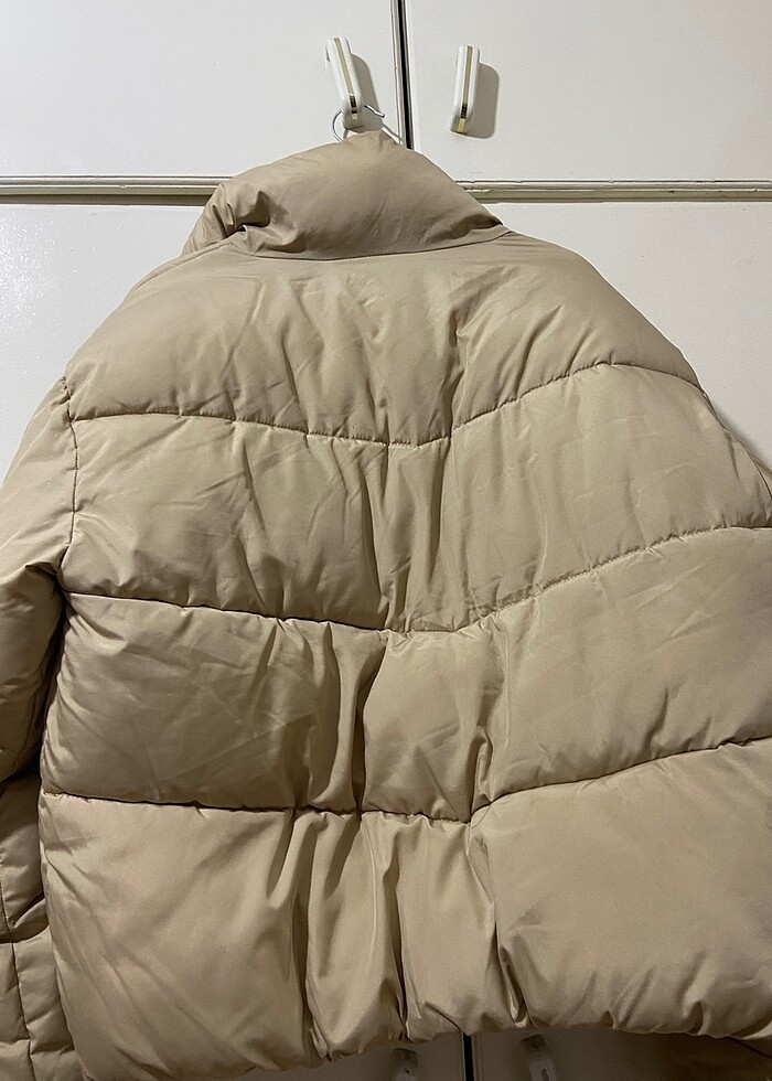 Krem renkli mont - Görsel 4