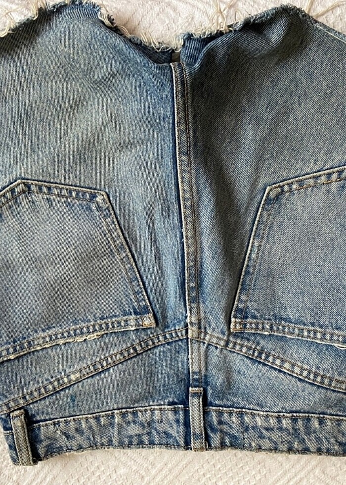 Zara kot şort - Görsel 4