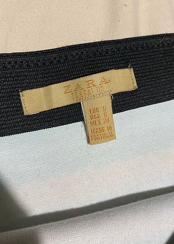 Zara Renkli Zara Mini Etek