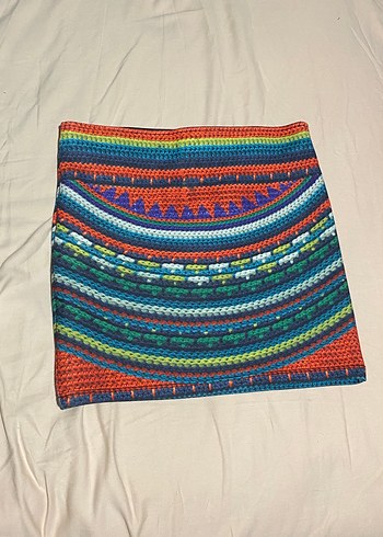 Renkli Zara Mini Etek