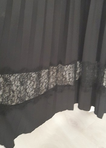 Diğer Siyah Pilili Uzun Gotik Etek
