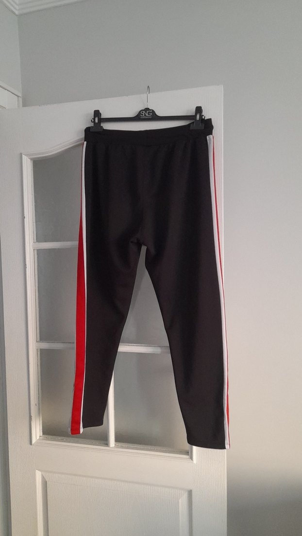 Siyah Çizgili Kemerli Rahat erkek - Görsel 3