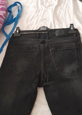 Erkek Siyah Regular Fit Denim Jean - Görsel 4