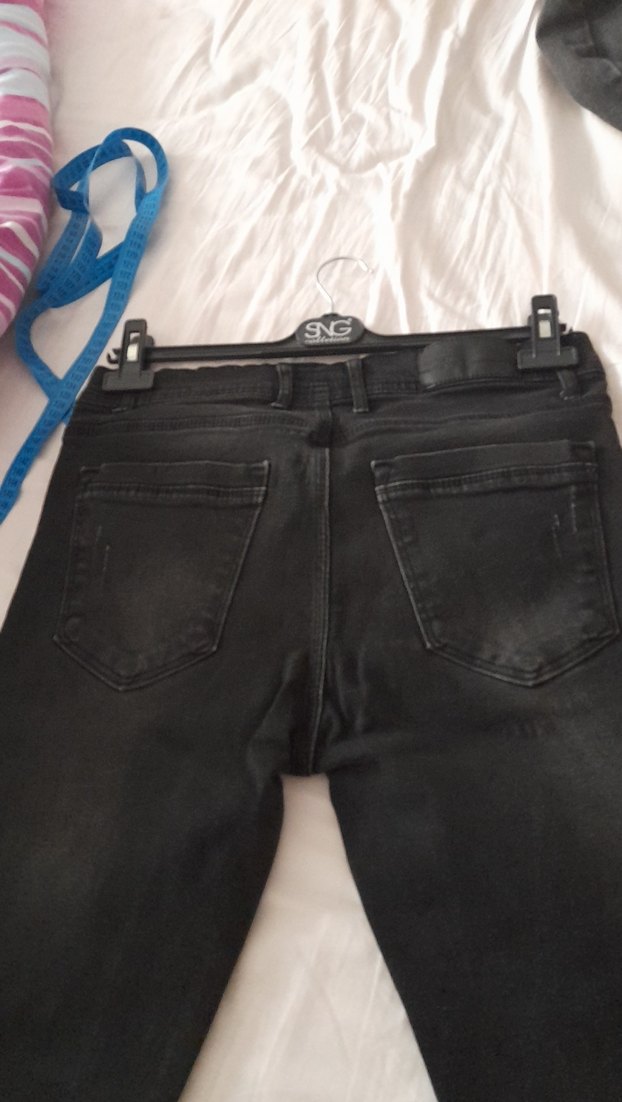 Erkek Siyah Regular Fit Denim Jean - Görsel 4