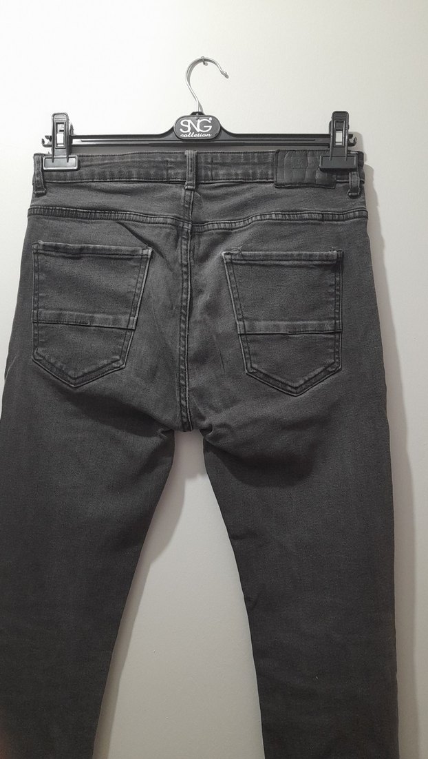 Gri Erkek Denim Regular Fit Jean - Görsel 3