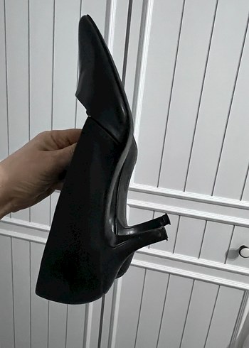 Siyah Stiletto Topuklu Kadın Ayakkabı - Görsel 3