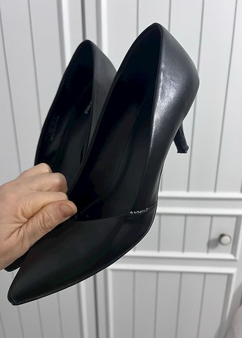Siyah Stiletto Topuklu Kadın Ayakkabı - Görsel 2