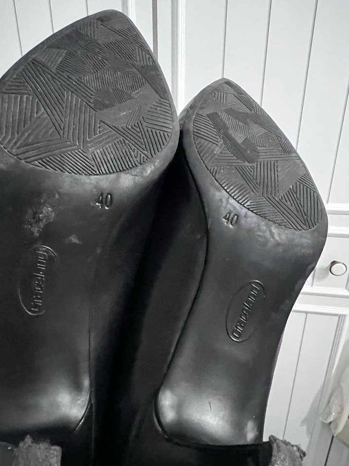 Siyah Stiletto Topuklu Kadın Ayakkabı - Görsel 5