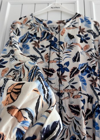 Çiçek Desenli Uzun Bohem Elbise - Görsel 3