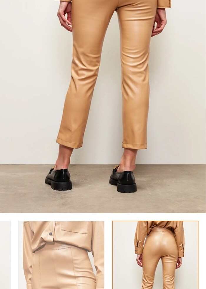 Kadın deri pantolon - Görsel 2