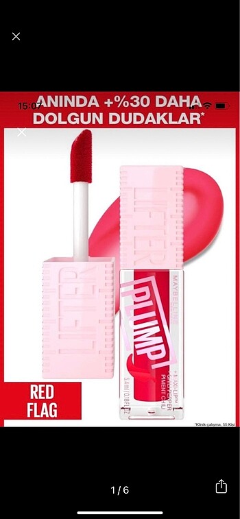 Maybelline Lifter Plump dudak parlatıcısı