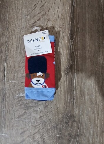 3lü erkek bebek çorabı 6_12ay - Görsel 2