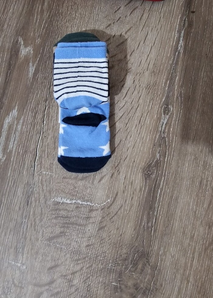 3lü erkek bebek çorabı 6_12ay - Görsel 2