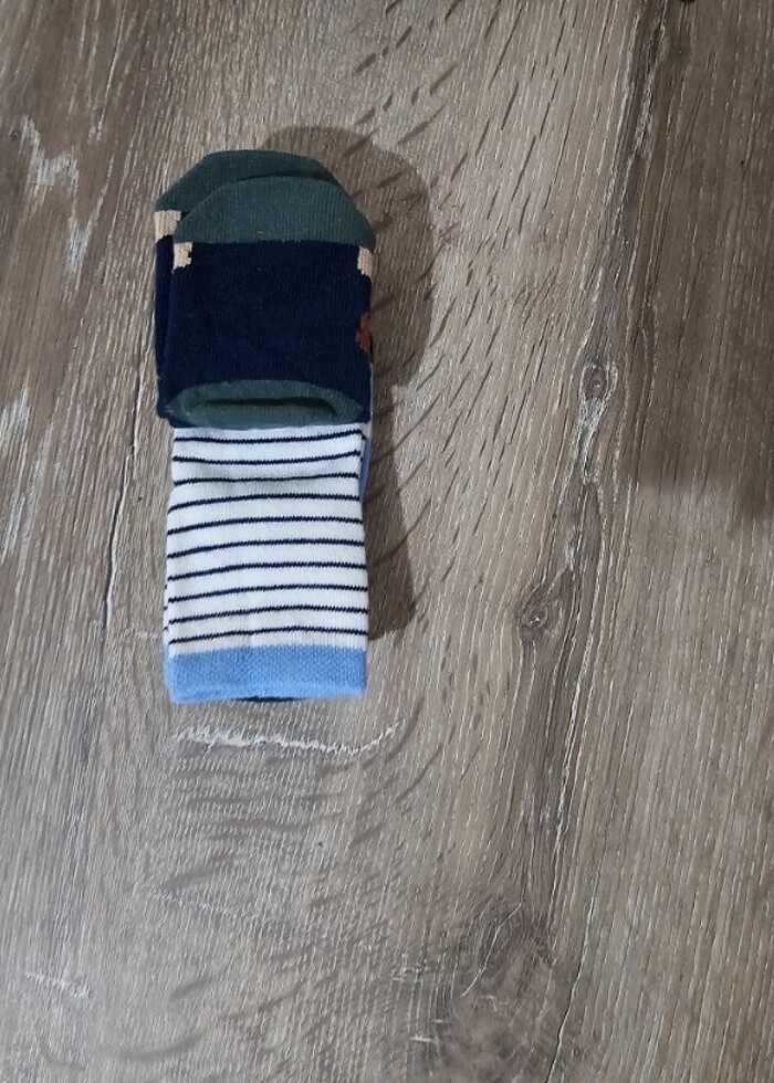 3lü erkek bebek çorabı 6_12ay - Görsel 3