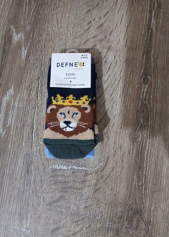 3lü erkek bebek çorabı 6_12ay - Görsel 4