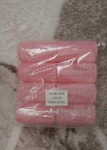 10'lu Pembe Saç Bigudisi Seti