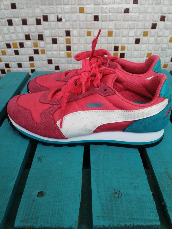 Orjinal Puma Kadın Pembe Spor Ayakkabı 37 - Görsel 3