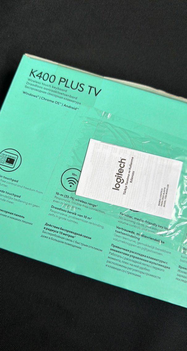 Logitech K400 Plus TV Kablosuz Klavye Gri - Görsel 5