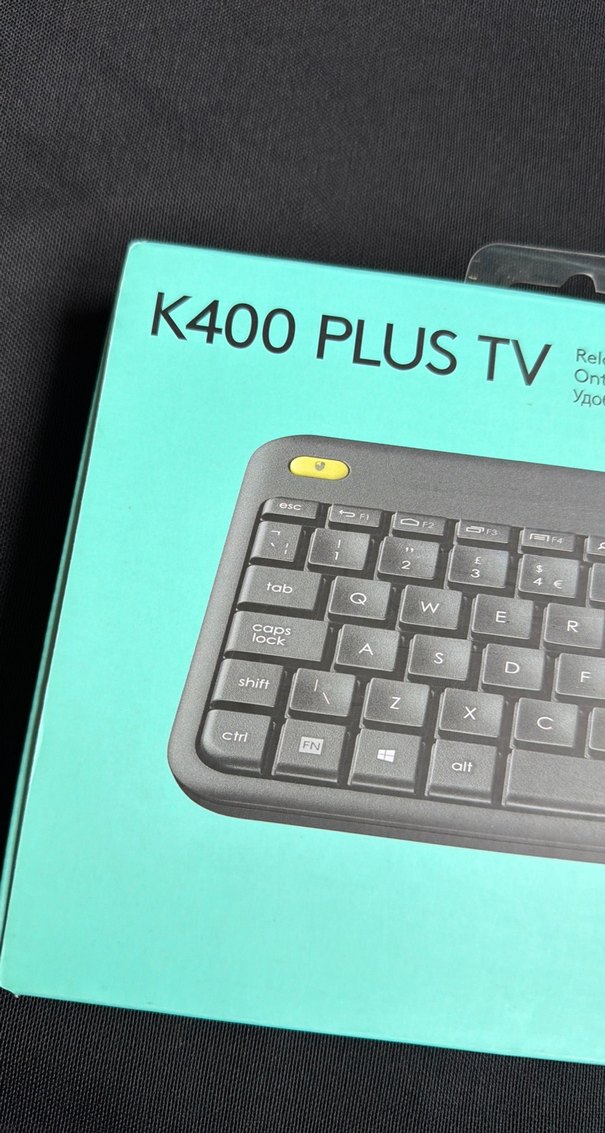 Logitech K400 Plus TV Kablosuz Klavye Gri - Görsel 2