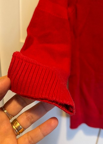 Erkek Çocuk Kırmızı Triko Kazak - Görsel 3