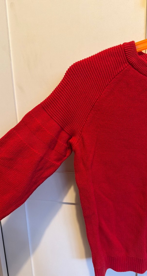 Erkek Çocuk Kırmızı Triko Kazak - Görsel 2